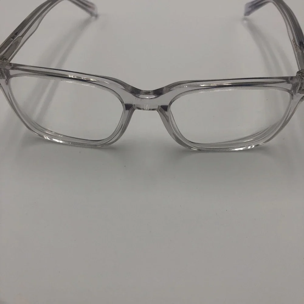 Womens Clear Translucent Frames Zenni Preowned Square 4419623 Used Optical Lense